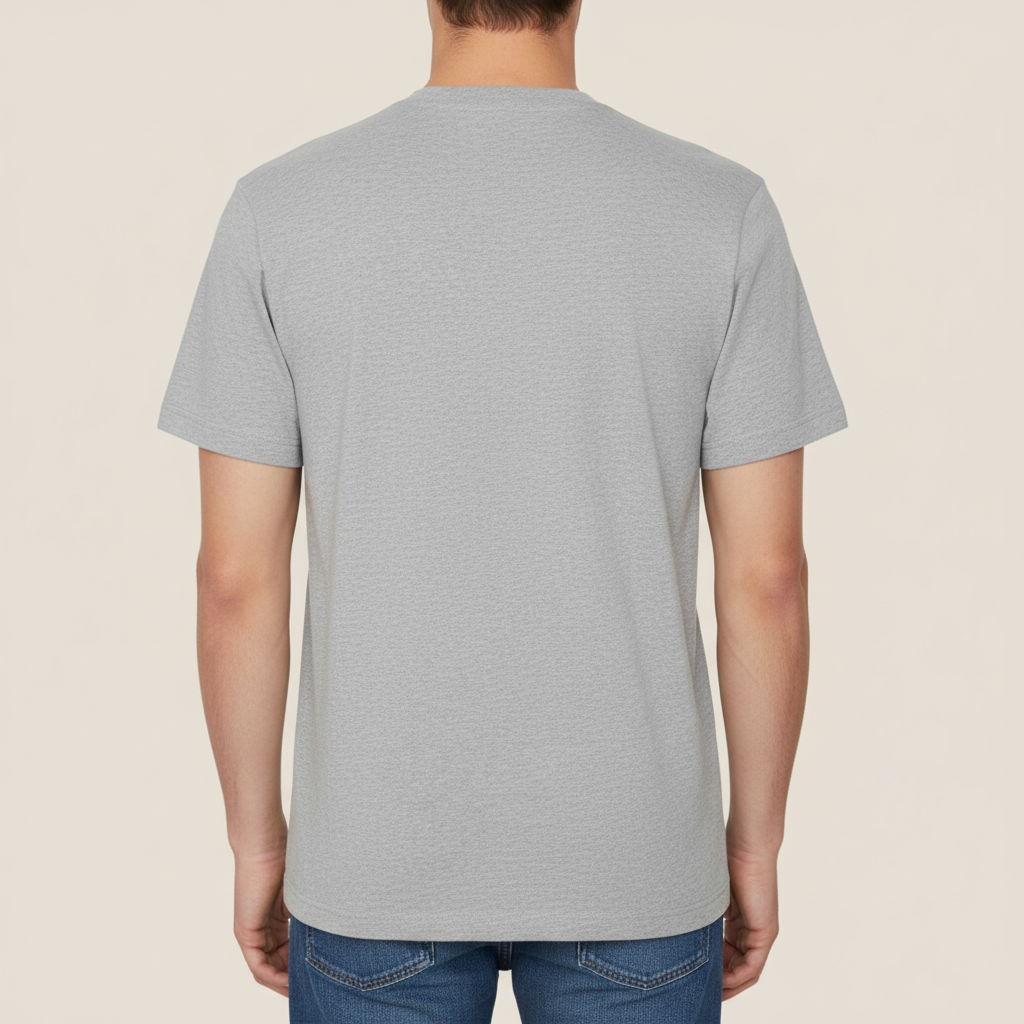 THE POPOFF TEE 240 // heather grey with black
