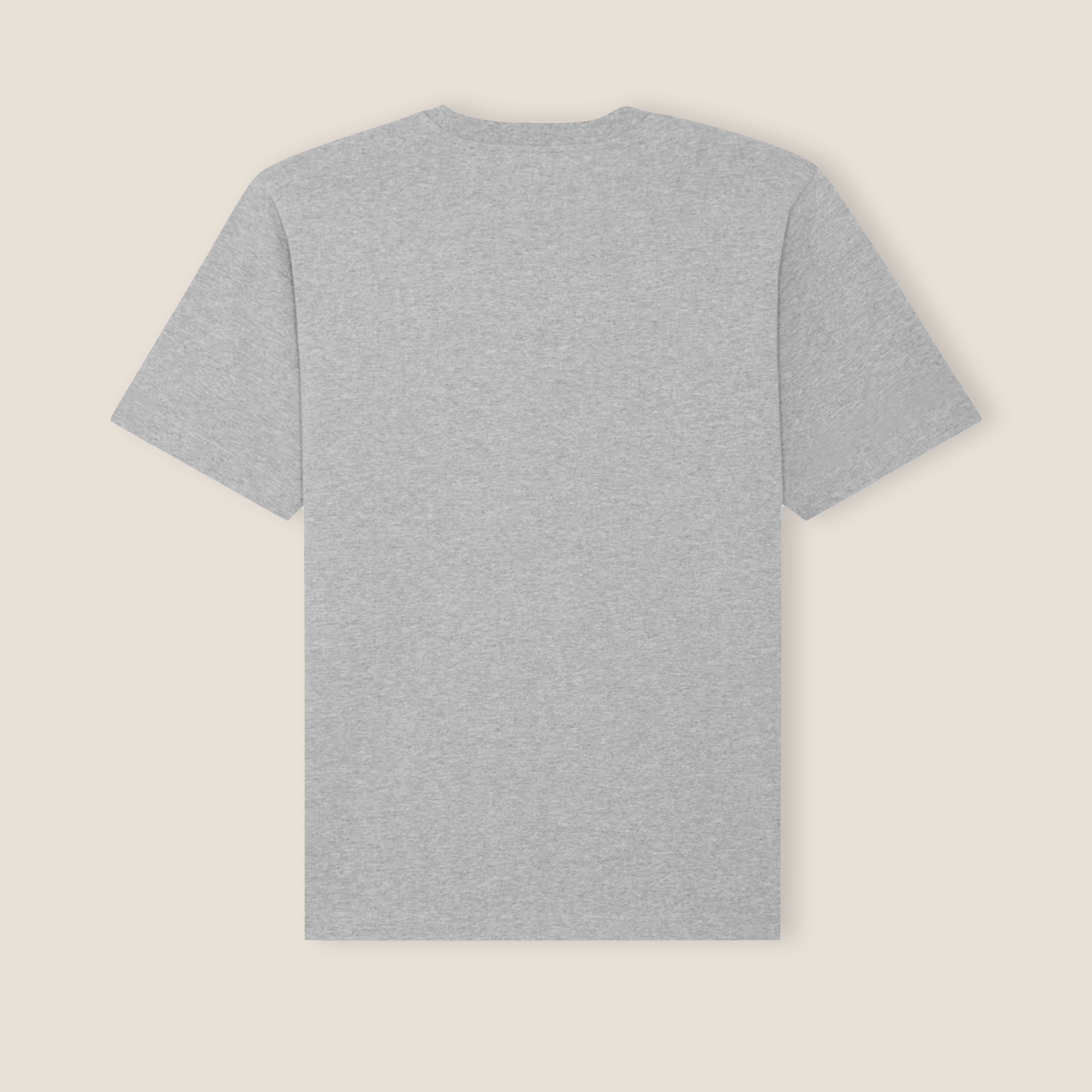 THE POP TEE 240 // heather grey with orange