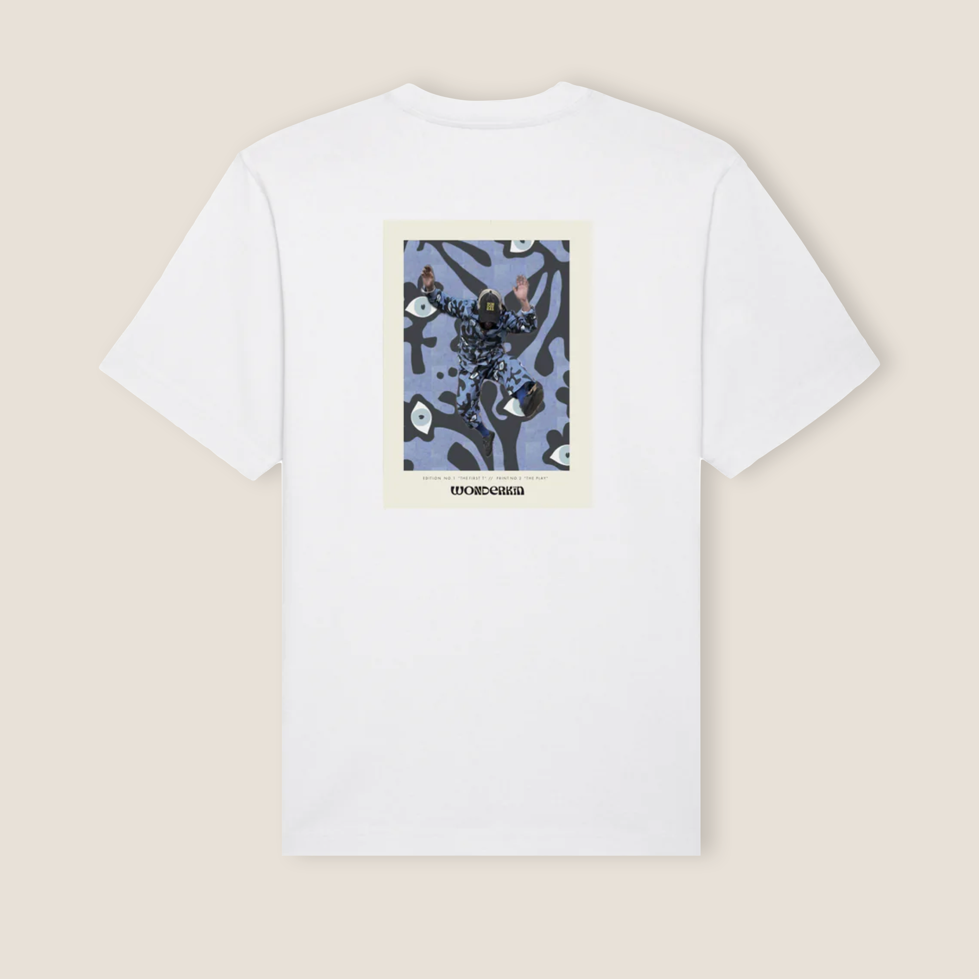 THE POP TEE 240  // white with the play artwork