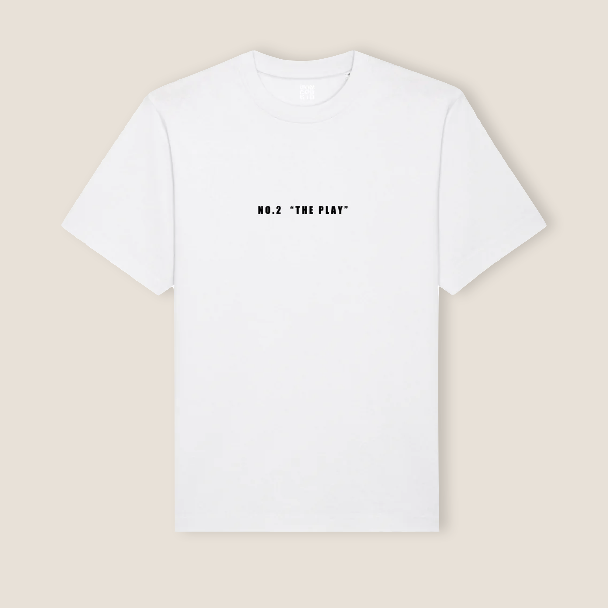 THE POP TEE 240  // white with the play artwork