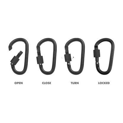 THE CARABINER // black/black