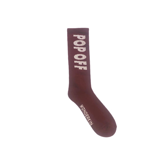 THE POP OFF SOCKS // burgundy