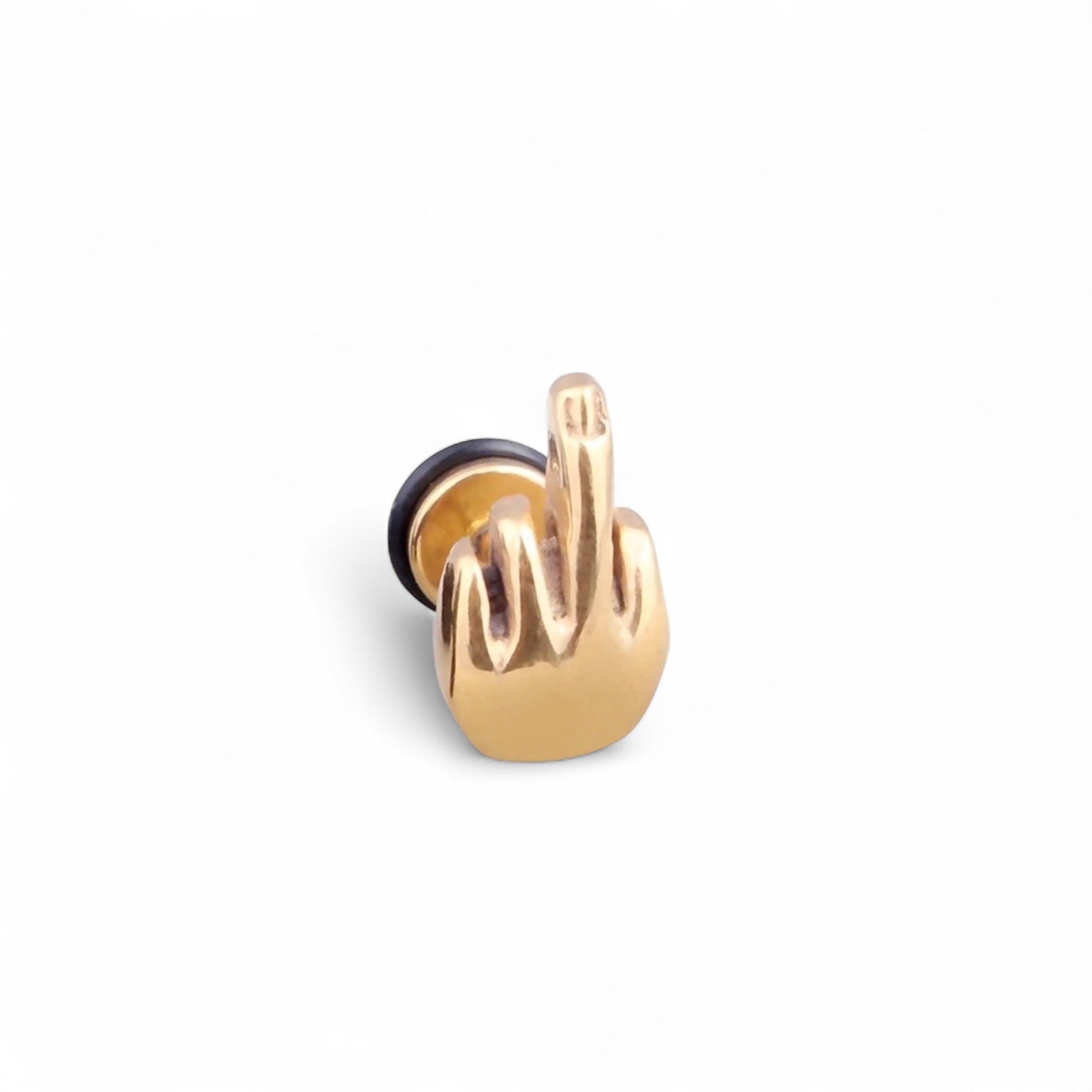 THE POPFUCK EARRING SINGLE / gold plated steel