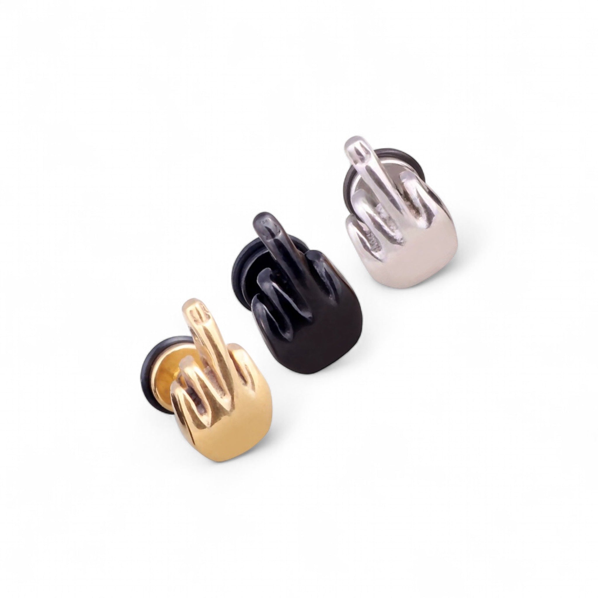 THE POPFUCK EARRING SINGLE / steel
