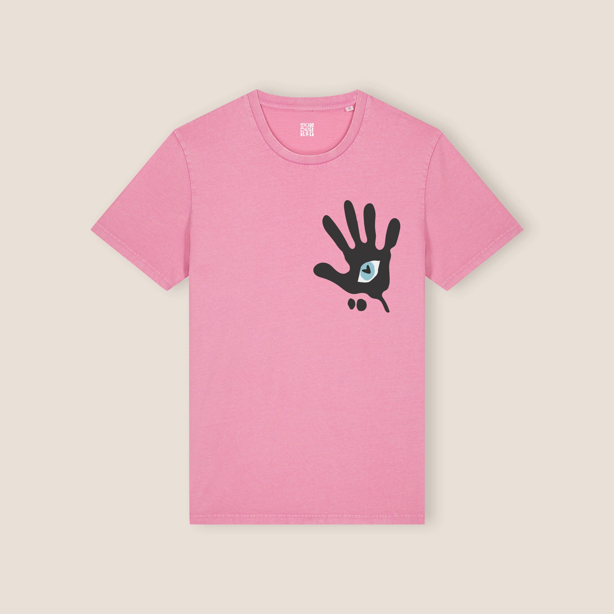 The HANDS ON TEE 155 // pink & black