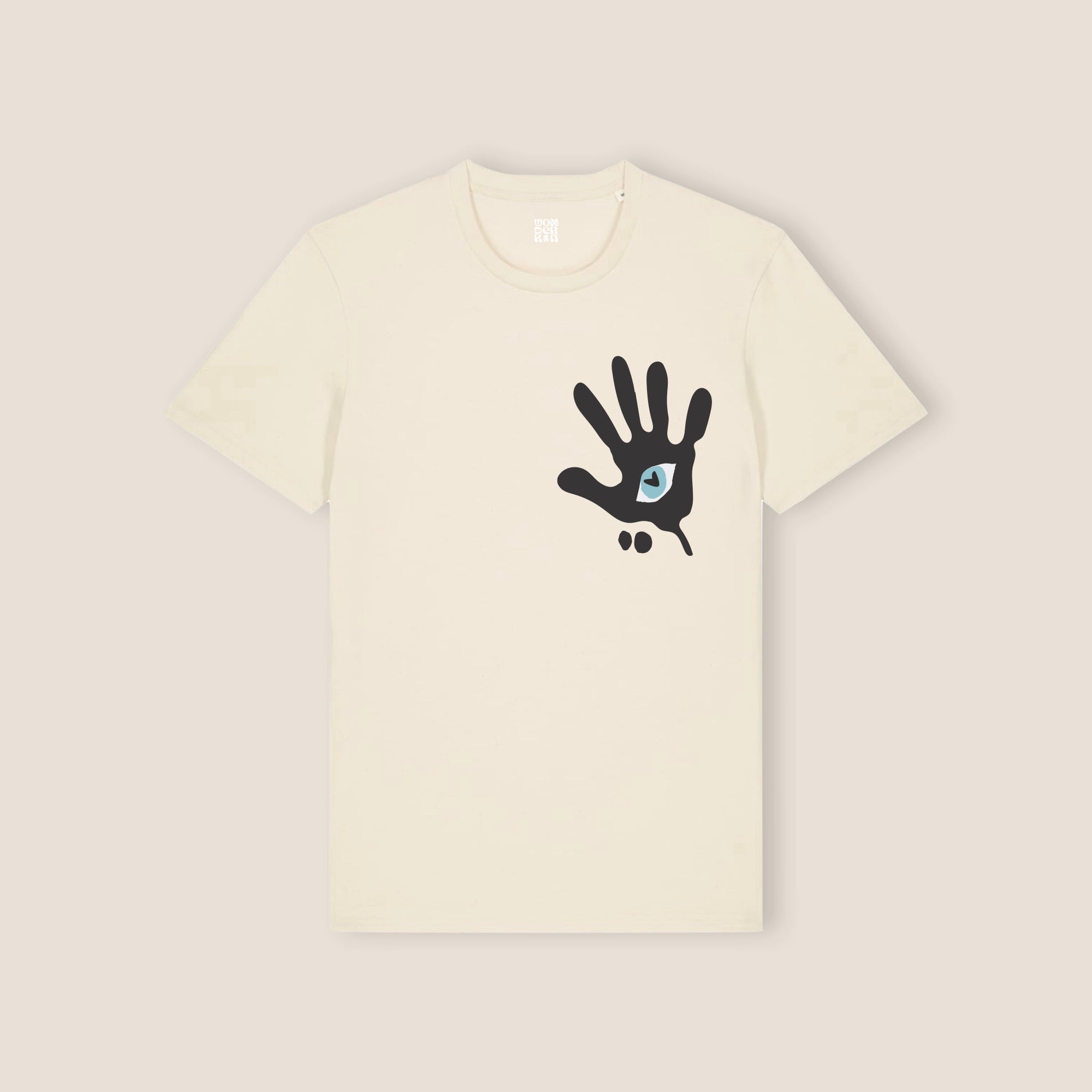 The HANDS ON TEE 155 // natural raw & black