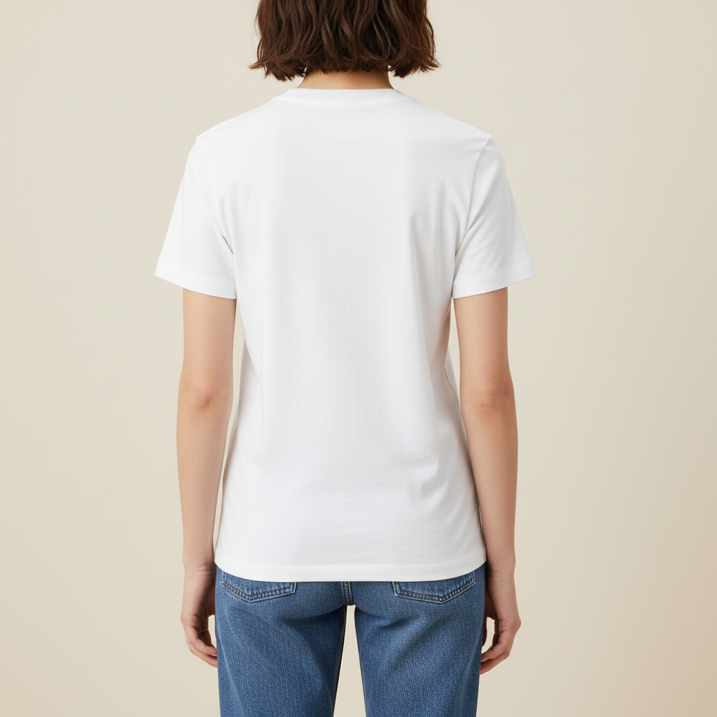 THE POWER POP TEE 180 // off white & yellow burgundy & black
