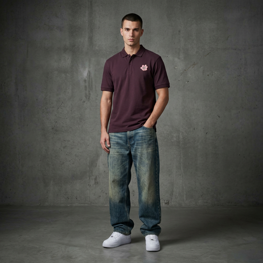 THE POWER POP POLO 240 // eggplant pink